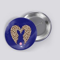 Easter Leopard Bunny Rabbit Heart Palm Sunday Great Gift Button