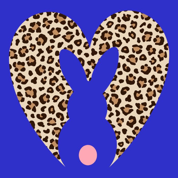 Easter Leopard Bunny Rabbit Heart Palm Sunday Great Gift Button