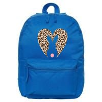 Easter Leopard Bunny Rabbit Heart Palm Sunday Great Gift 16 in Basic Backpack