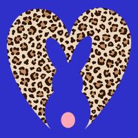 Easter Leopard Bunny Rabbit Heart Palm Sunday Great Gift 16 in Basic Backpack