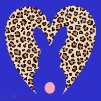 Easter Leopard Bunny Rabbit Heart Palm Sunday Great Gift Toddler Hoodie