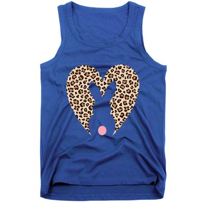 Easter Leopard Bunny Rabbit Heart Palm Sunday Great Gift Tank Top
