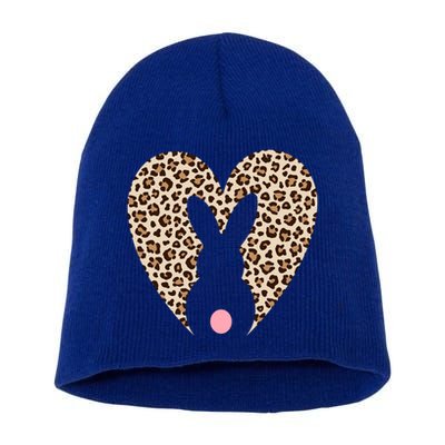 Easter Leopard Bunny Rabbit Heart Palm Sunday Great Gift Short Acrylic Beanie