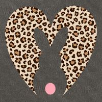 Easter Leopard Bunny Rabbit Heart Palm Sunday Great Gift Cotton Canvas Backpack