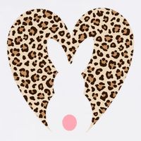 Easter Leopard Bunny Rabbit Heart Palm Sunday Great Gift Garment-Dyed Sweatshirt