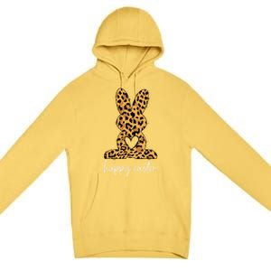 Easter Leopard Bunny Rabbit Palm Sunday Gift Premium Pullover Hoodie