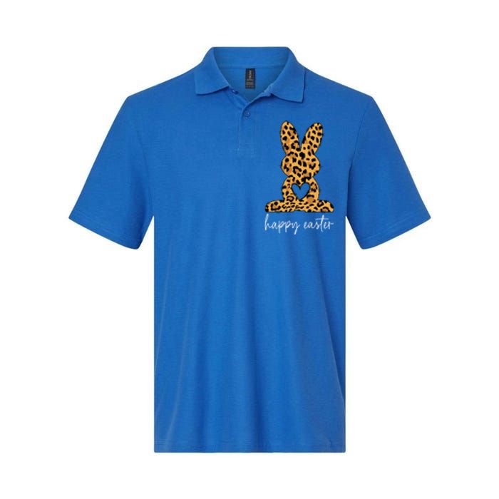 Easter Leopard Bunny Rabbit Palm Sunday Gift Softstyle Adult Sport Polo