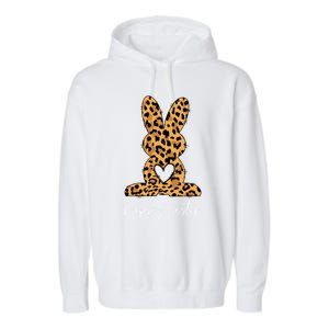 Easter Leopard Bunny Rabbit Palm Sunday Gift Garment-Dyed Fleece Hoodie