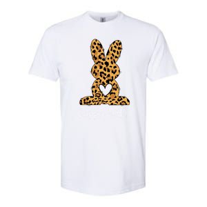 Easter Leopard Bunny Rabbit Palm Sunday Gift Softstyle CVC T-Shirt