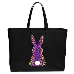 Easter Leopard Bunny Rabbit Palm Sunday Gift Cotton Canvas Jumbo Tote