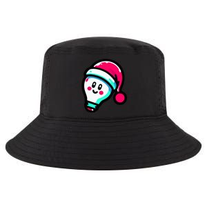 Emoticon Light Bulb Design Christmas Festive Holiday  Cool Comfort Performance Bucket Hat