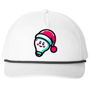 Emoticon Light Bulb Design Christmas Festive Holiday  Snapback Five-Panel Rope Hat