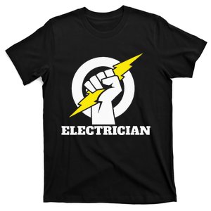 Electrician lightning bolt hand Electrician lightning hand T-Shirt