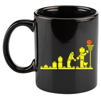 EVOLUTION LEGO BASKETBALL SPORTS Funny 11oz C Handle Ceramic Mug