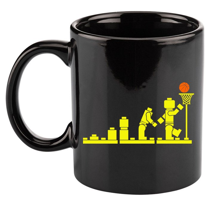 EVOLUTION LEGO BASKETBALL SPORTS Funny 11oz C Handle Ceramic Mug