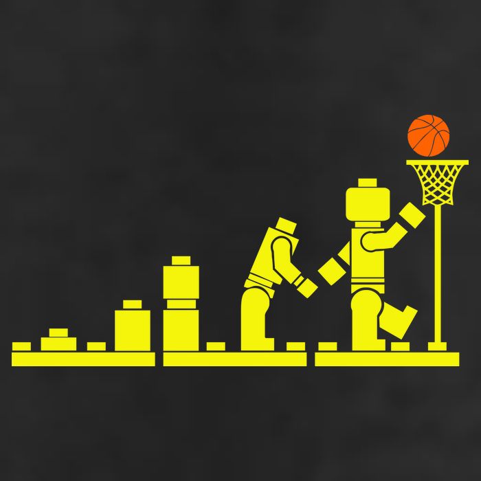EVOLUTION LEGO BASKETBALL SPORTS Funny 11oz C Handle Ceramic Mug