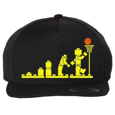 EVOLUTION LEGO BASKETBALL SPORTS Funny Wool Snapback Cap