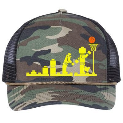 EVOLUTION LEGO BASKETBALL SPORTS Funny Retro Rope Trucker Hat Cap