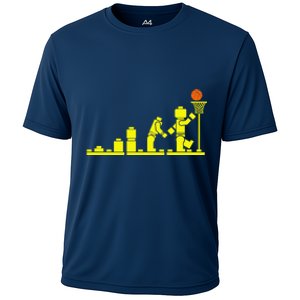 EVOLUTION LEGO BASKETBALL SPORTS Funny Cooling Performance Crew T-Shirt