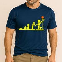 EVOLUTION LEGO BASKETBALL SPORTS Funny Cooling Performance Crew T-Shirt