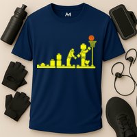 EVOLUTION LEGO BASKETBALL SPORTS Funny Cooling Performance Crew T-Shirt