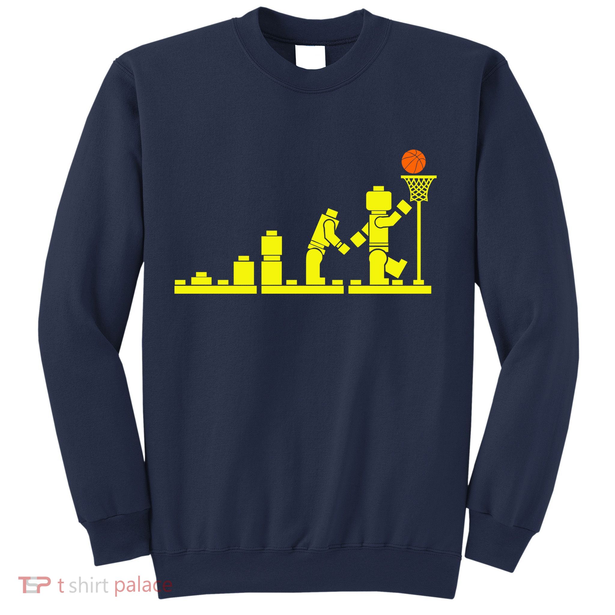 EVOLUTION LEGO BASKETBALL SPORTS Funny Sweatshirt