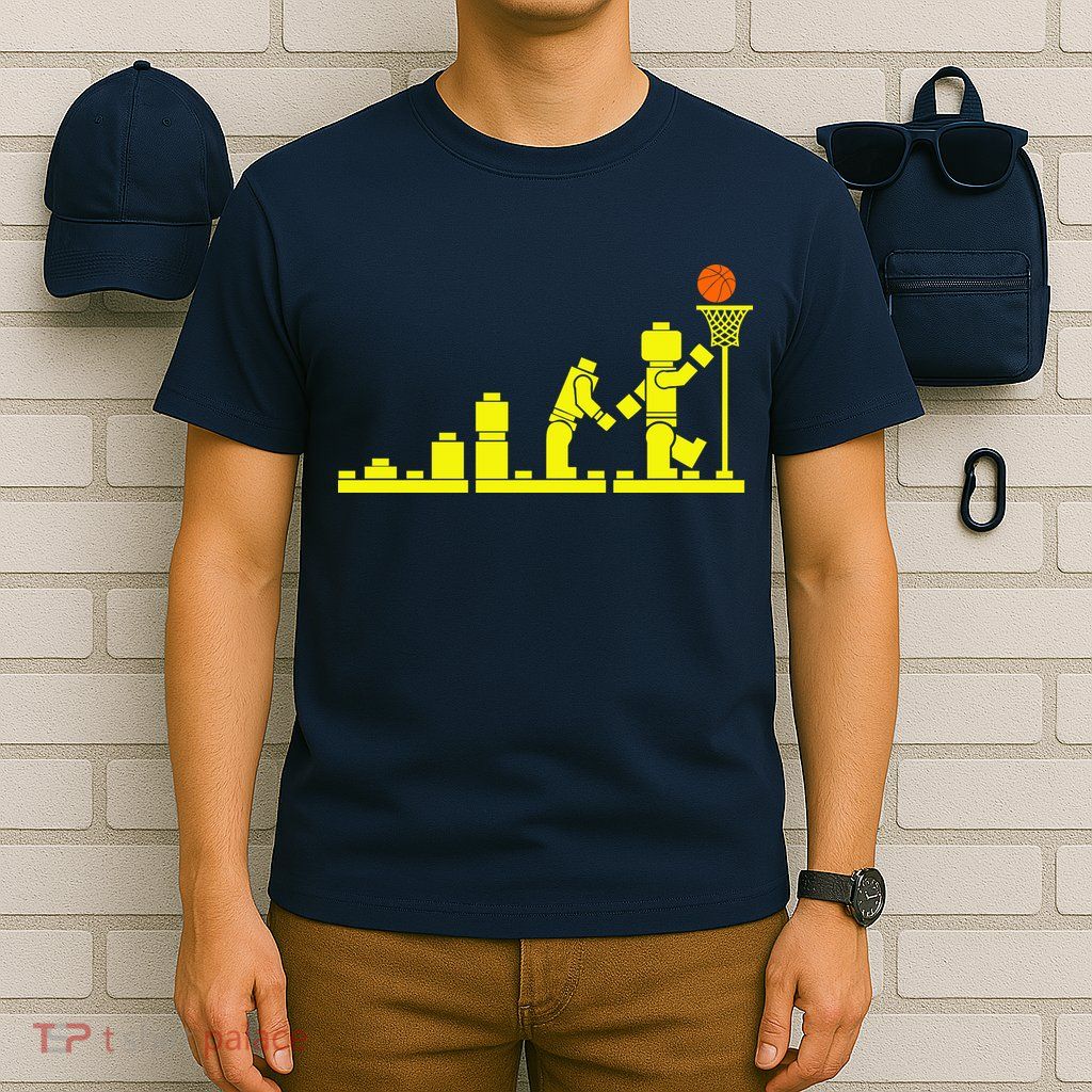 EVOLUTION LEGO BASKETBALL SPORTS Funny T-Shirt