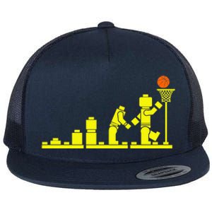 EVOLUTION LEGO BASKETBALL SPORTS Funny Flat Bill Trucker Hat