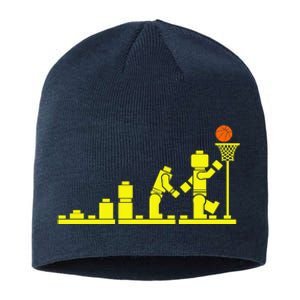 EVOLUTION LEGO BASKETBALL SPORTS Funny Sustainable Beanie