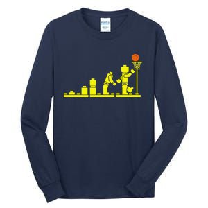 EVOLUTION LEGO BASKETBALL SPORTS Funny Tall Long Sleeve T-Shirt