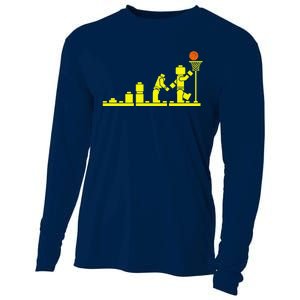 EVOLUTION LEGO BASKETBALL SPORTS Funny Cooling Performance Long Sleeve Crew