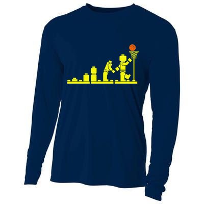 EVOLUTION LEGO BASKETBALL SPORTS Funny Cooling Performance Long Sleeve Crew