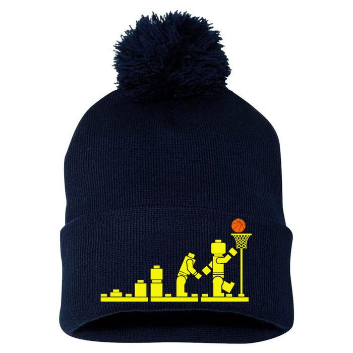 EVOLUTION LEGO BASKETBALL SPORTS Funny Pom Pom 12in Knit Beanie