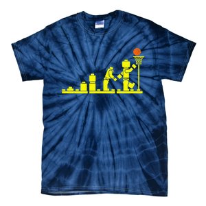 EVOLUTION LEGO BASKETBALL SPORTS Funny Tie-Dye T-Shirt