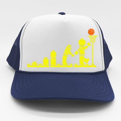 EVOLUTION LEGO BASKETBALL SPORTS Funny Trucker Hat