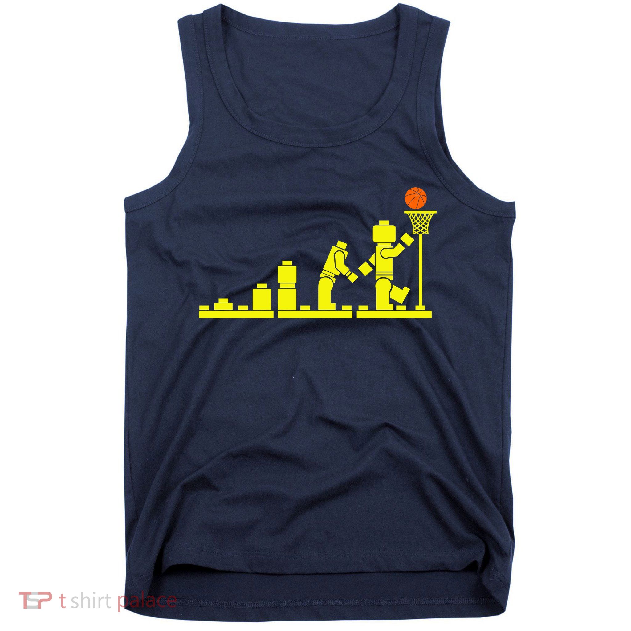 EVOLUTION LEGO BASKETBALL SPORTS Funny Tank Top