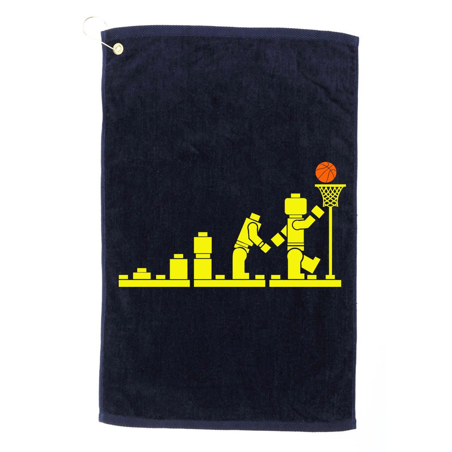 EVOLUTION LEGO BASKETBALL SPORTS Funny Golf Towel