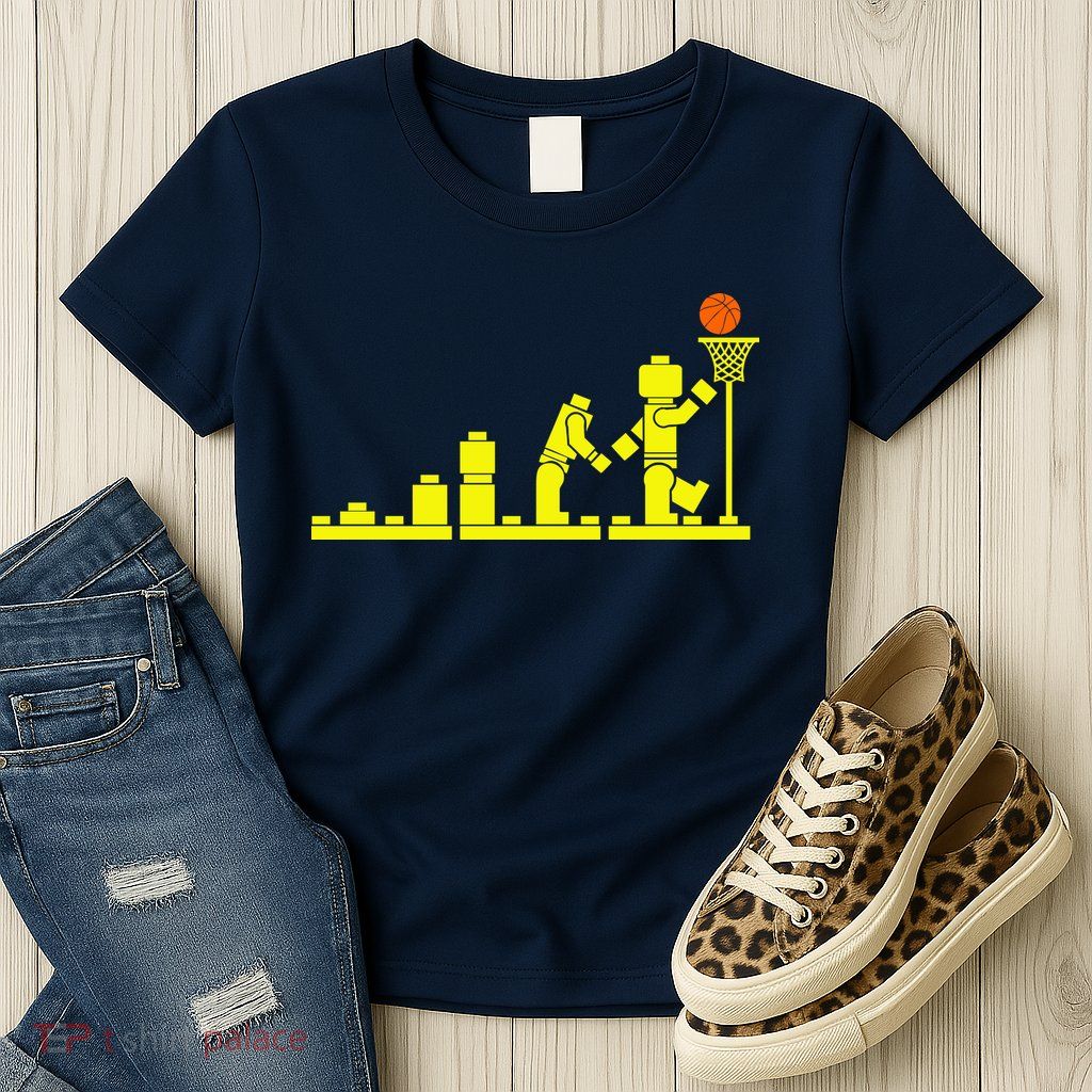 EVOLUTION LEGO BASKETBALL SPORTS Funny Womens T-Shirt