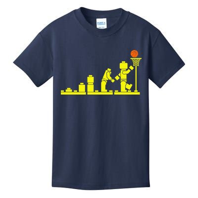 EVOLUTION LEGO BASKETBALL SPORTS Funny Kids T-Shirt