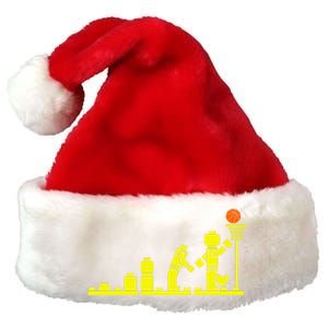 EVOLUTION LEGO BASKETBALL SPORTS Funny Premium Christmas Santa Hat