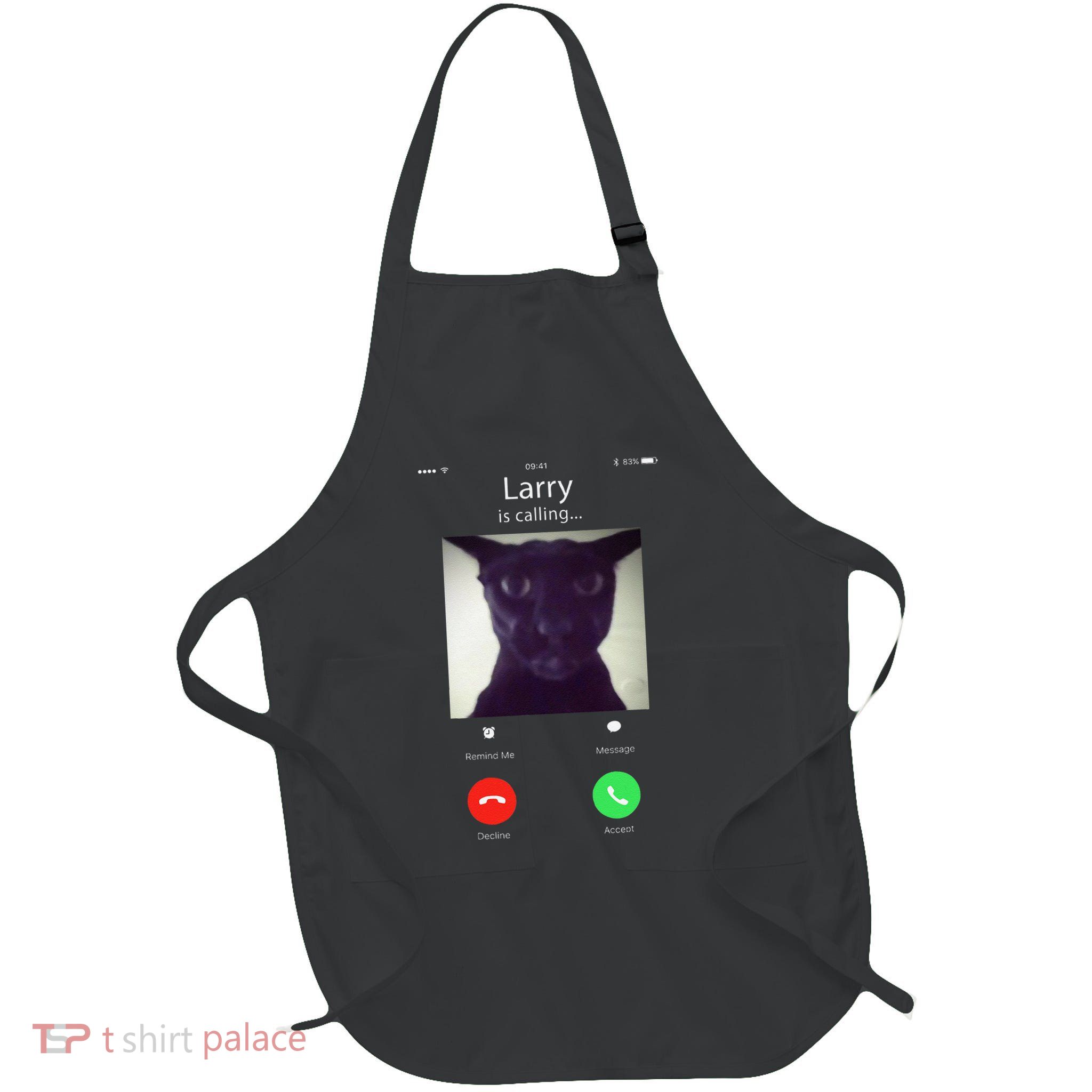 Evil Larry Cat Funny Cat Meme Lover .Png Apron