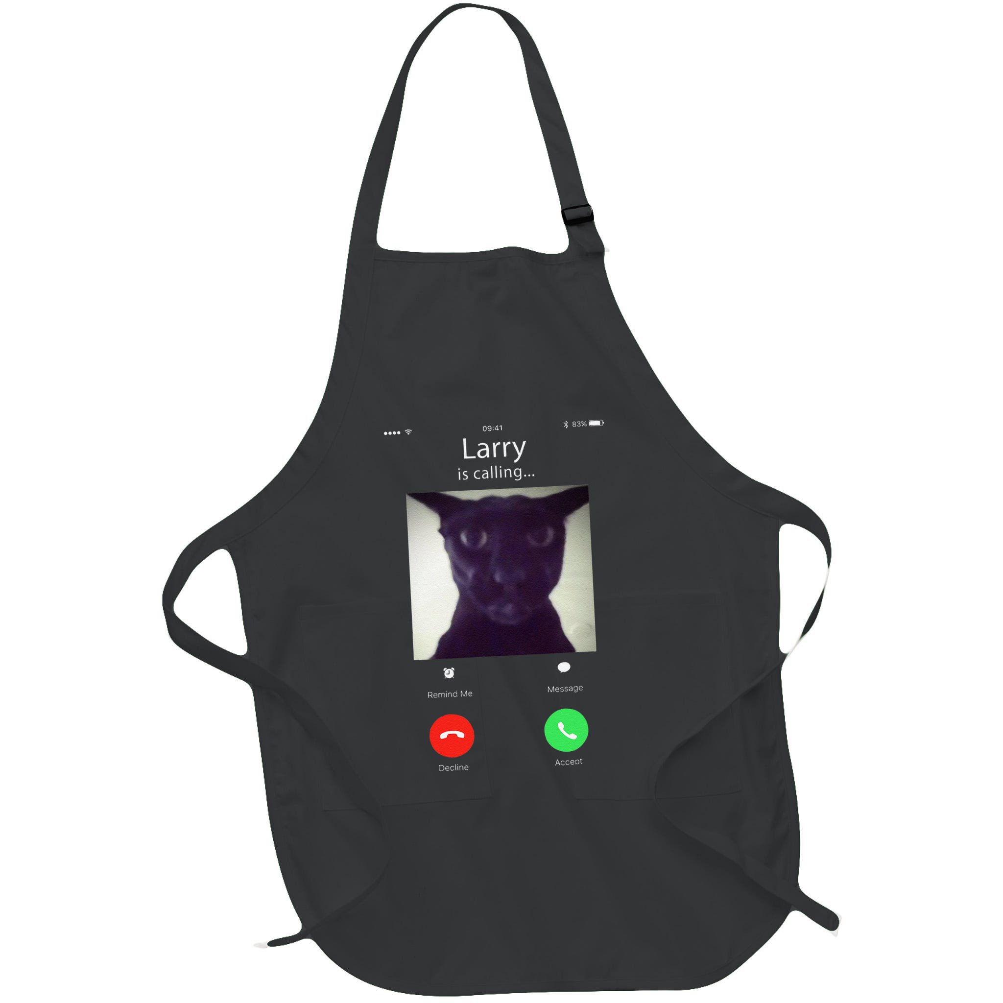 Evil Larry Cat Funny Cat Meme Lover .Png Apron