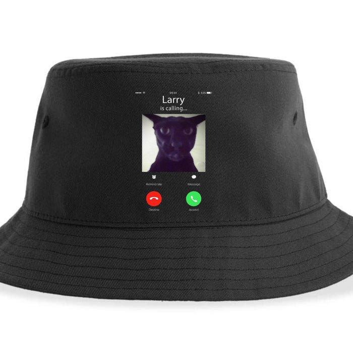 Evil Larry Cat Funny Cat Meme Lover .Png Sustainable Bucket Hat