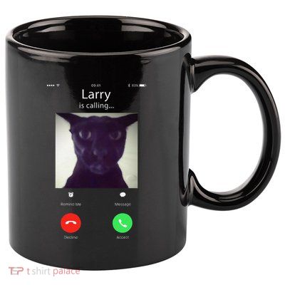 Evil Larry Cat Funny Cat Meme Lover .Png 11oz C Handle Ceramic Mug