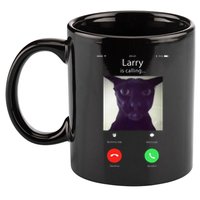 Evil Larry Cat Funny Cat Meme Lover .Png 11oz C Handle Ceramic Mug