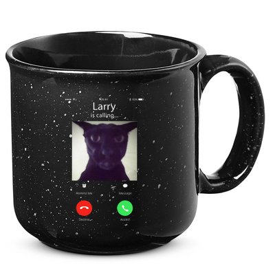 Evil Larry Cat Funny Cat Meme Lover .Png 15oz Campfire Ceramic Mug