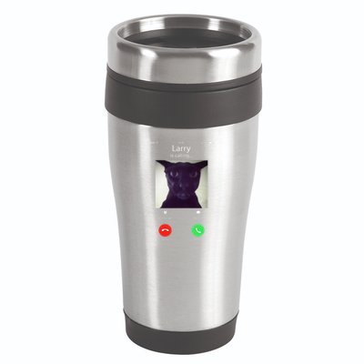Evil Larry Cat Funny Cat Meme Lover .Png 16oz Travel Tumbler