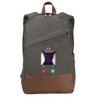 Evil Larry Cat Funny Cat Meme Lover .Png Cotton Canvas Backpack