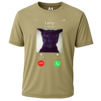Evil Larry Cat Funny Cat Meme Lover .Png Cooling Performance Crew T-Shirt