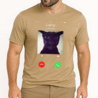 Evil Larry Cat Funny Cat Meme Lover .Png Cooling Performance Crew T-Shirt